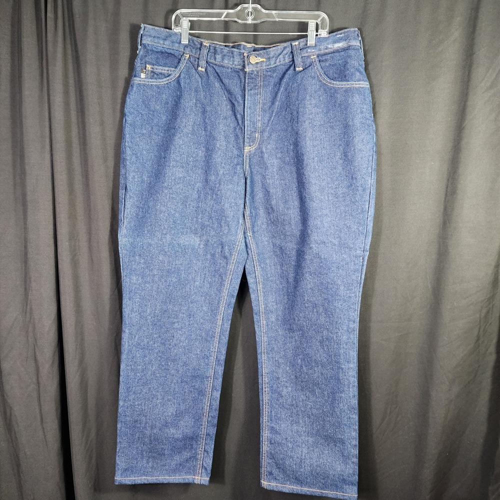 Carhartt FR Flame Resistant‎ Jeans Mens 40x30 Dark Wash Cotton Workwear Read
